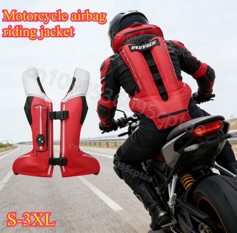 Motorcycle Gear With Airbag - Colete Airbag para Motocicleta, Jaqueta Protetora