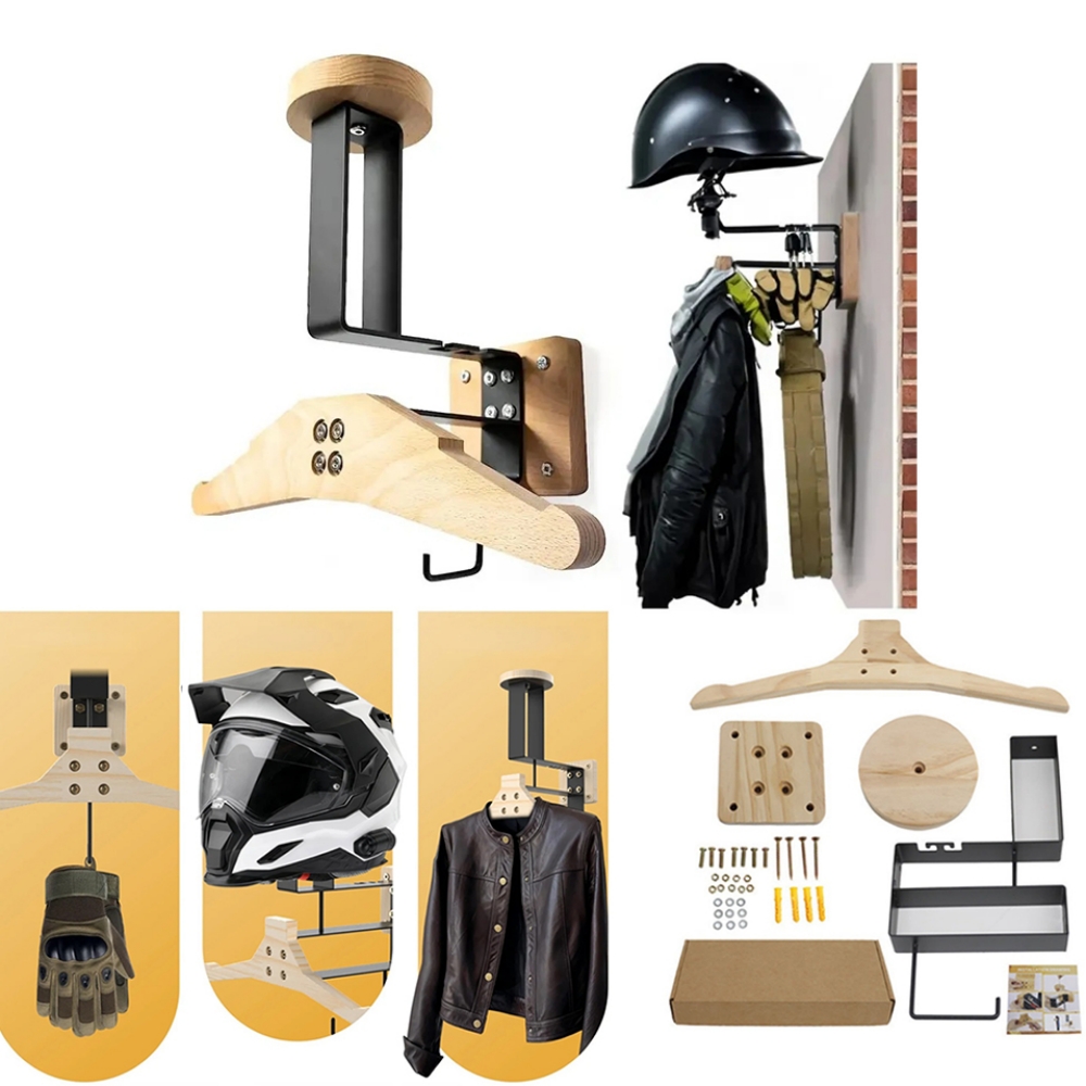 Suporte de parede de aço inoxi - Motorcycle Gear Hanger avaliação e preço